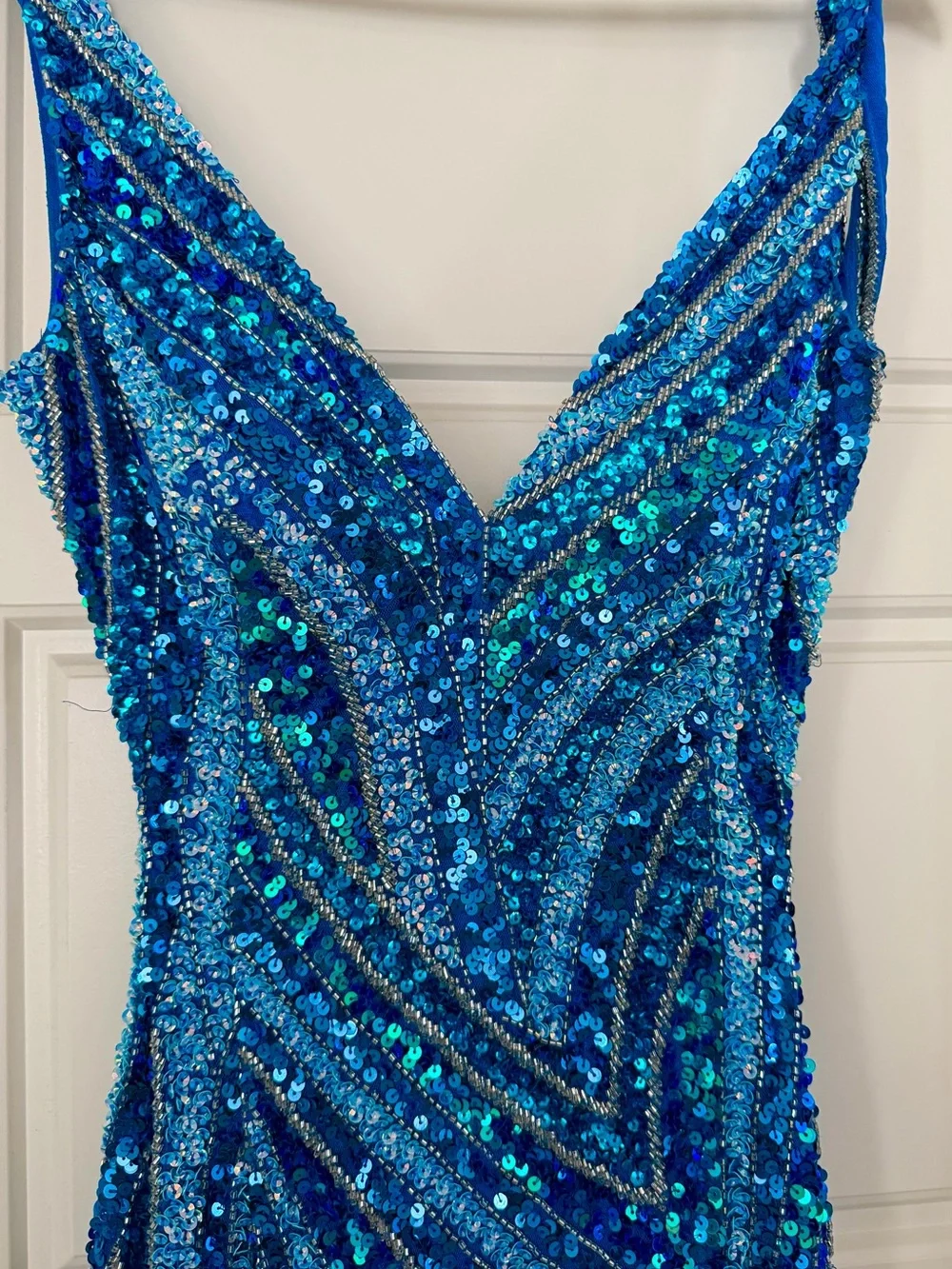 jovani blue sequin prom dress Jovani 22946
